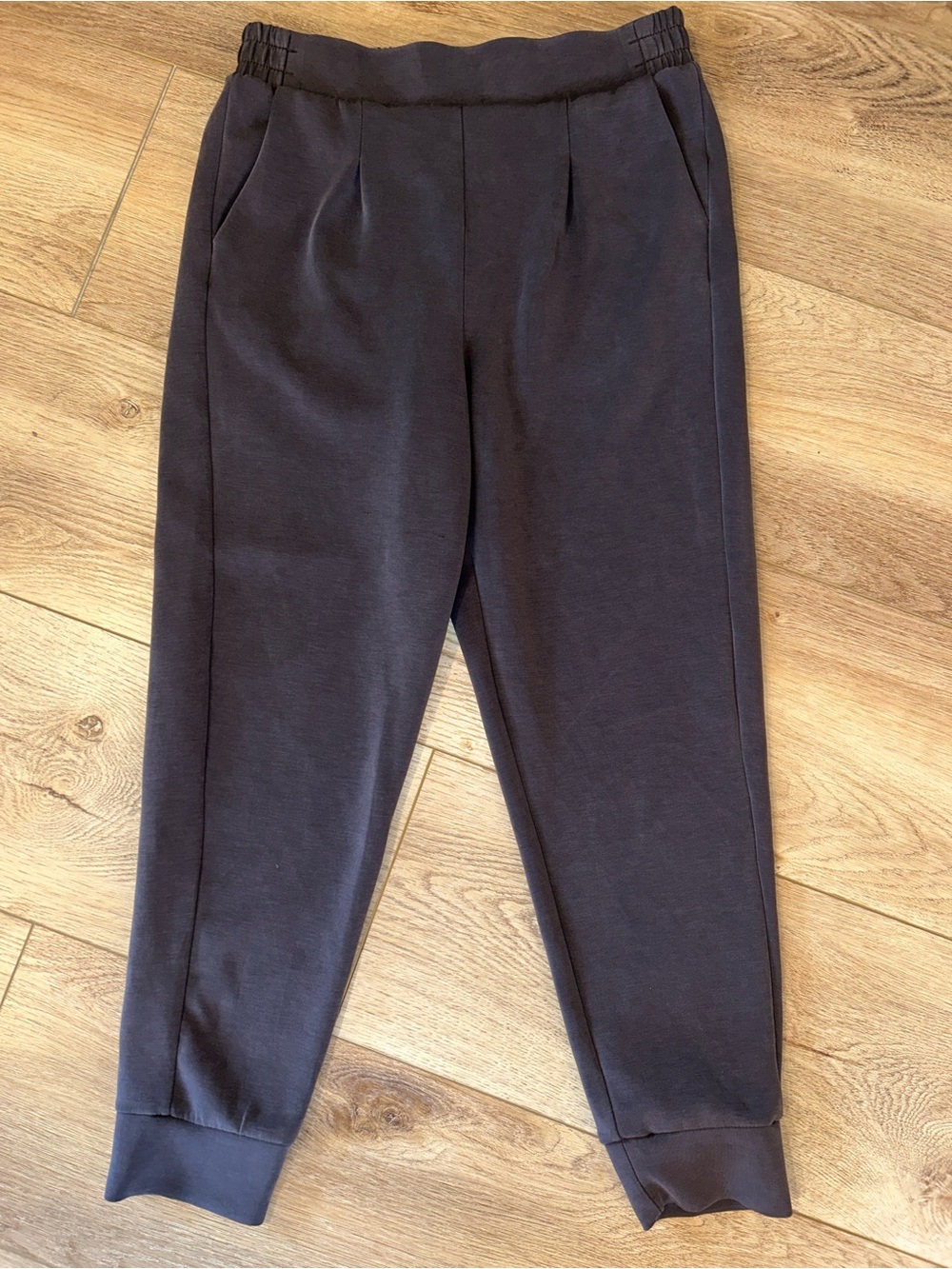 Matte Black brushed Jogger Pants